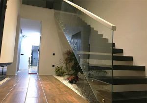 نرده شیشه ای روکار