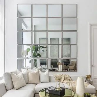 بزرگ جلوه دادن فضای منزل با استفاده از شیشه و آینه